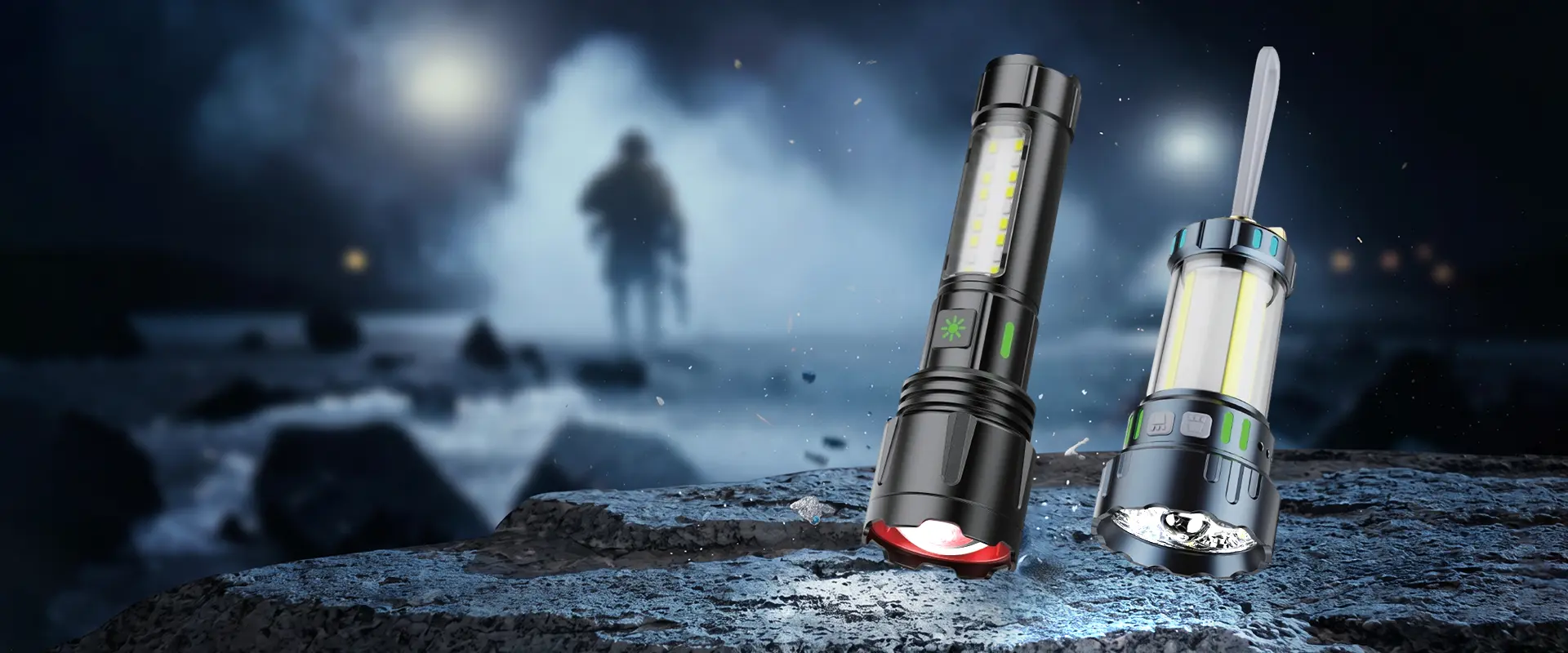 Lampu Suluh LED Taktikal Forest Tiger - lumen tinggi boleh dicas semula untuk kegunaan tugas