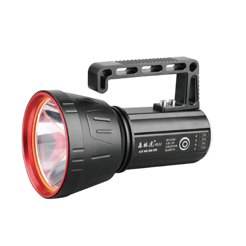 Lampu Sorot Jarak Jauh Boleh Dicas Semula 50W dengan Dwi Rasuk